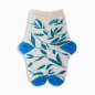 Preview: Griffon Bunte Damen Socken Flowers farbe weiss/blau