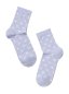 Preview: Conte Damen Socken mit Herz-Motiv pastell lila Farbe