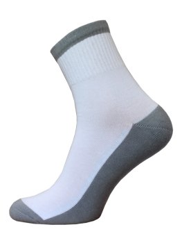 Herren Sport Socken BCHK weiß-grau