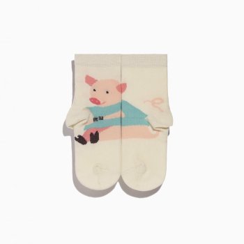 Kinder Socken Griffon Animal Box For Kids Farbe beige