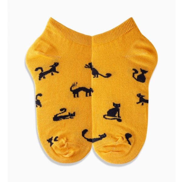 Griffon Socks Socken Low dog cats box farbe gelb