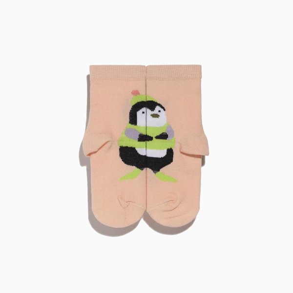 Kinder Socken Griffon Animal Box For Kids Farbe pfirsisch